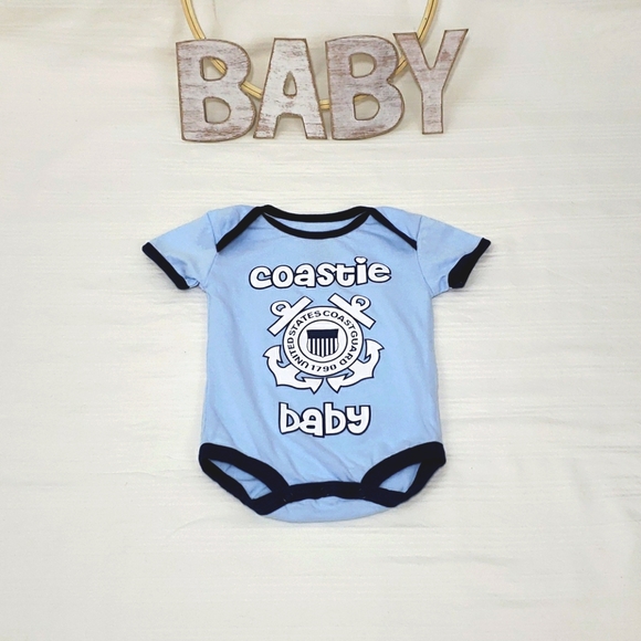 Tiny Trooper US Coast Guard Coastie Onesie - Picture 1 of 2